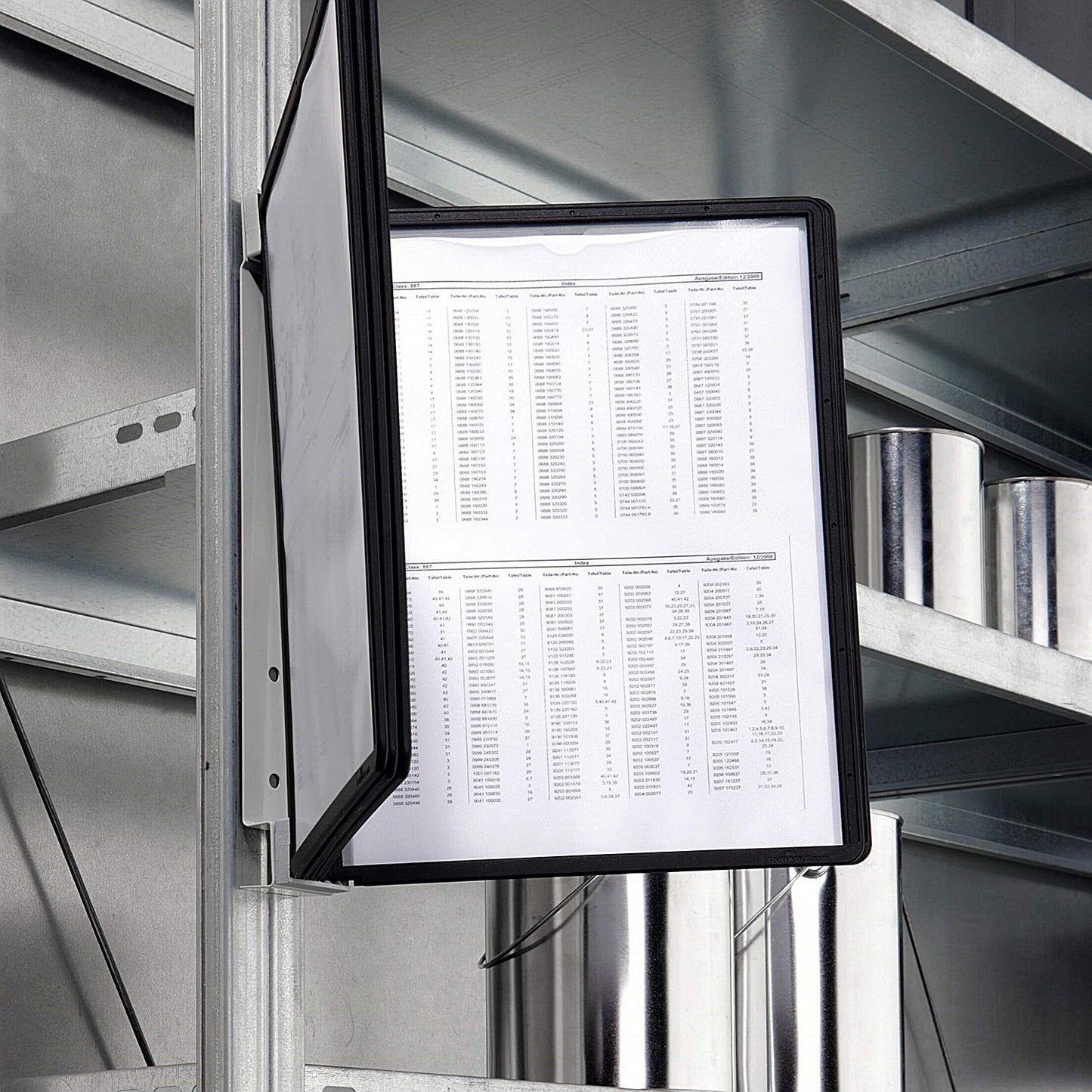 Durable Vario Magnet Wall Display Panel System, 5 Black Panels Included