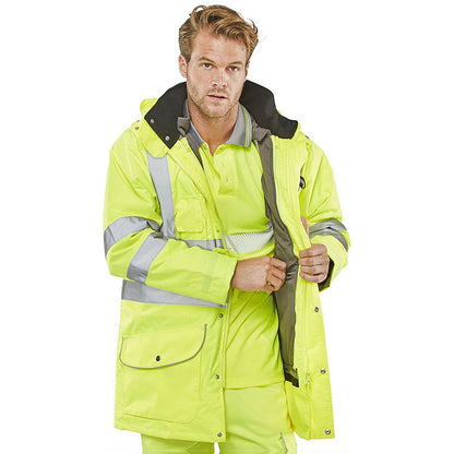 Beeswift Elsener 7 In 1 Jacket, Saturn Yellow, Large