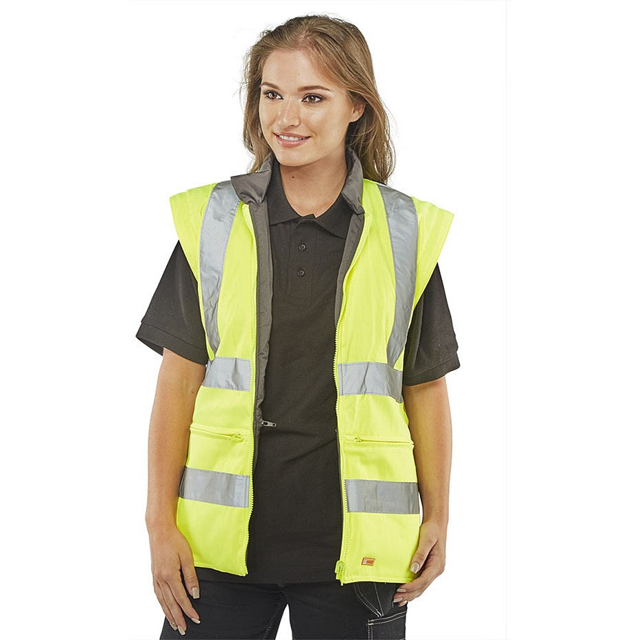 Beeswift Elsener 7 In 1 Jacket, Saturn Yellow, 2XL Easy2Order : 7IN1SYXXL