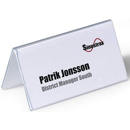 Durable Table Place Name Holder, 52x100mm, Pack of 25