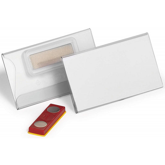 Durable Name Badges, Magnetic, 40x75mm, Pack of 25 Easy2Order : 824319