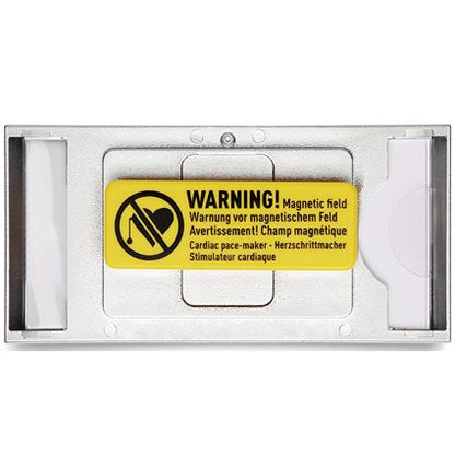 Durable Classic Magnetic Name Tag Badge Holders + Inserts, 30x65mm, Pack of 10