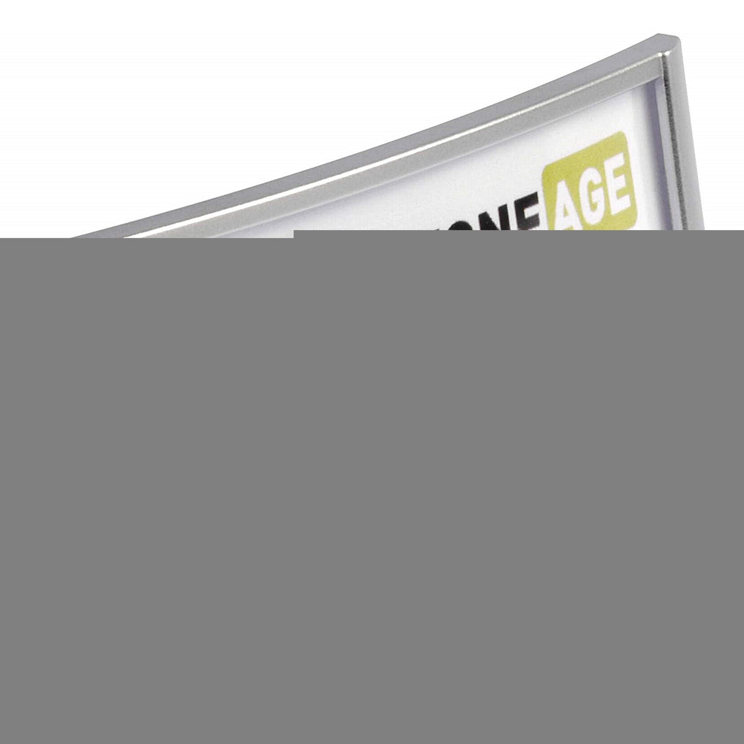 Durable Classic Magnetic Name Tag Badge Holders + Inserts, 34x74mm, Pack of 10