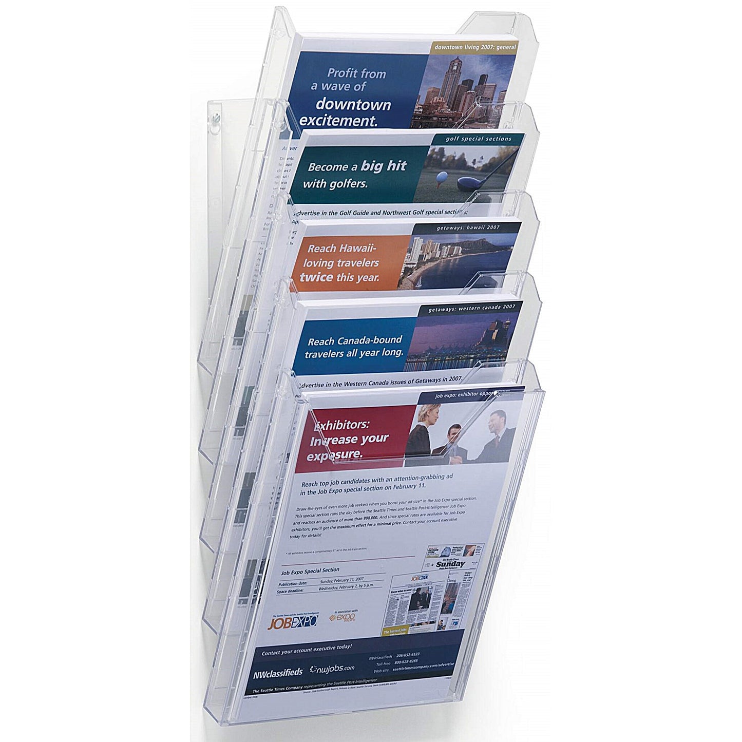 Durable Combiboxx XL Literature Holder, A4, Clear