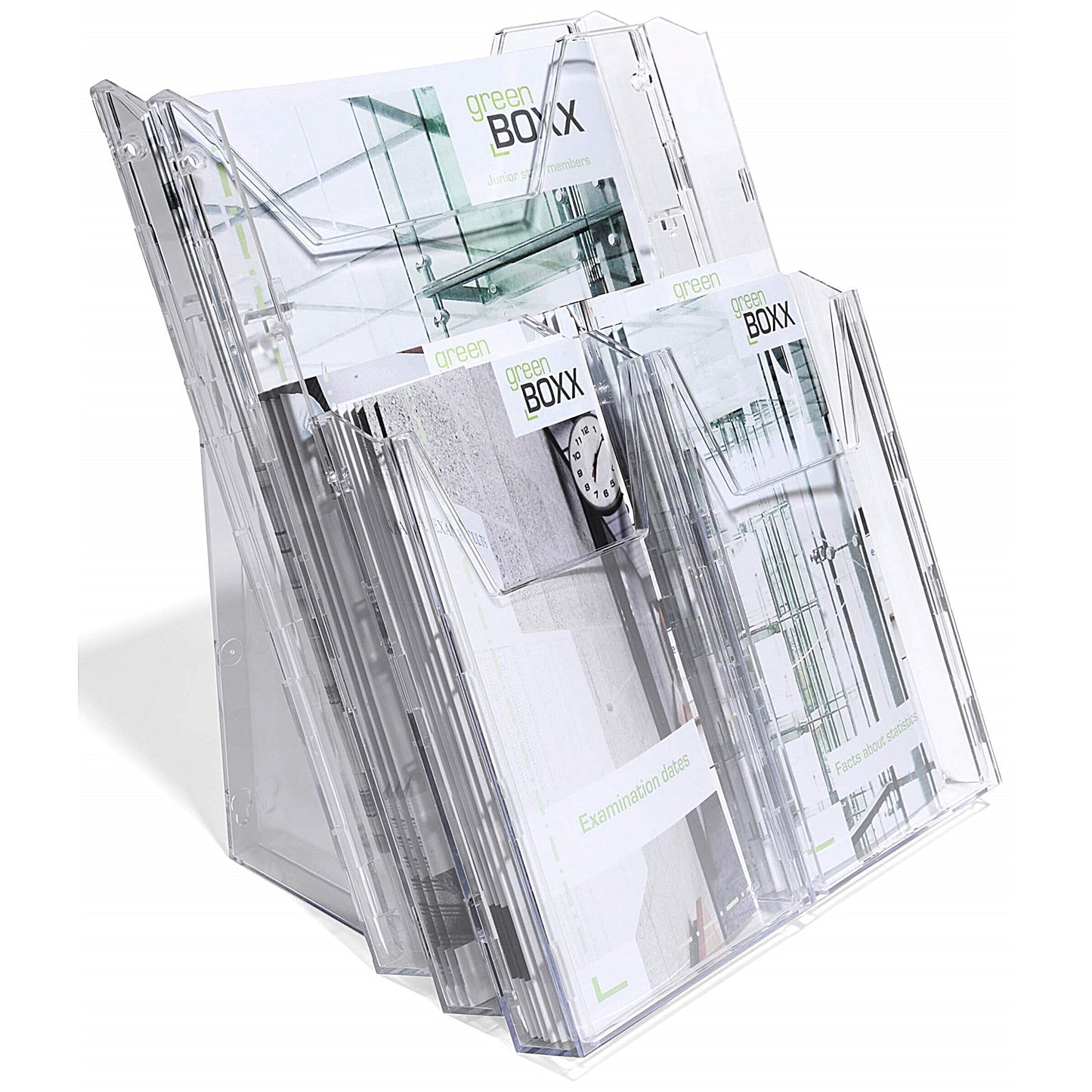 Durable Combiboxx Literature Holder, Stand & Wall, 1/3 A4 Portrait, Clear
