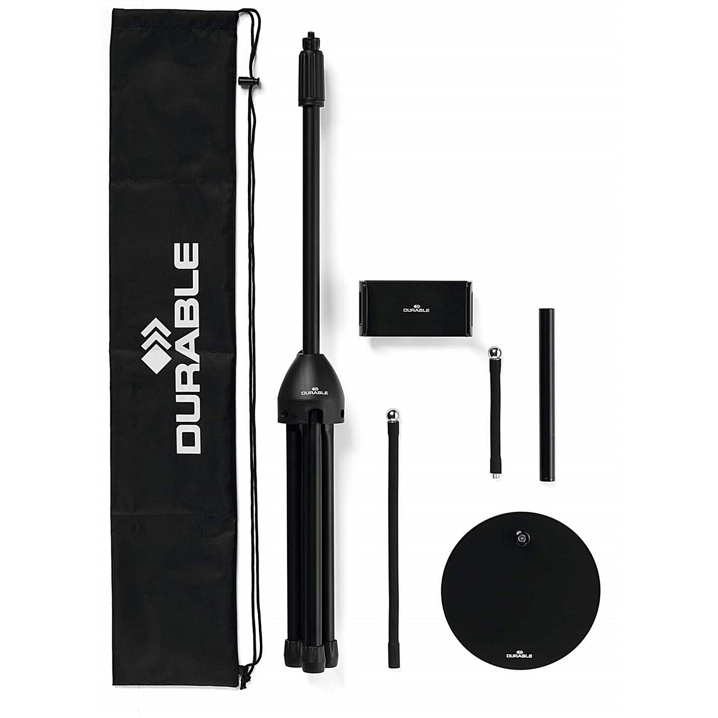 Durable Gooseneck Twist Combi Tablet Holder, Black
