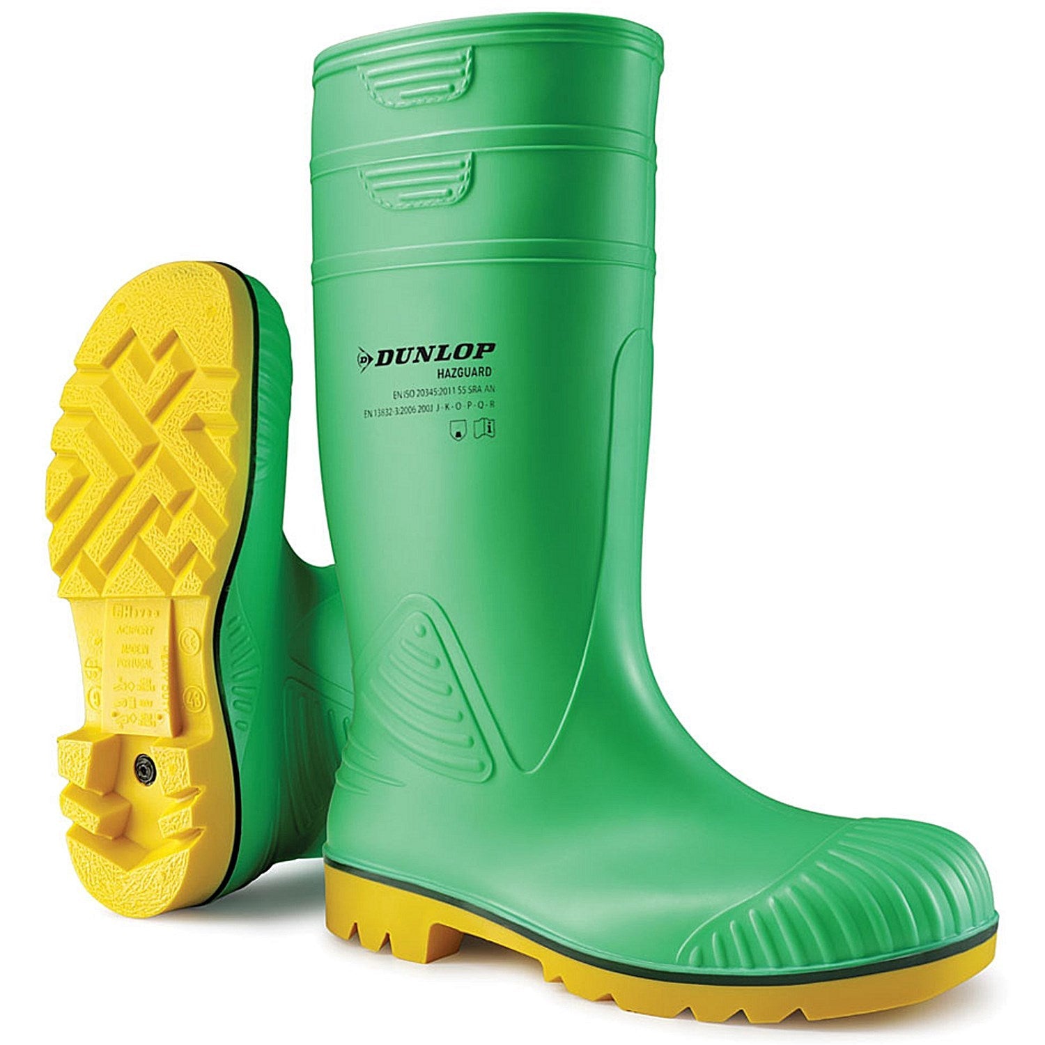 Dunlop Acifort Hazguard Steel Toe Cap Full Safety Wellington Boots, Green, 6 Easy2Order : A442AB106