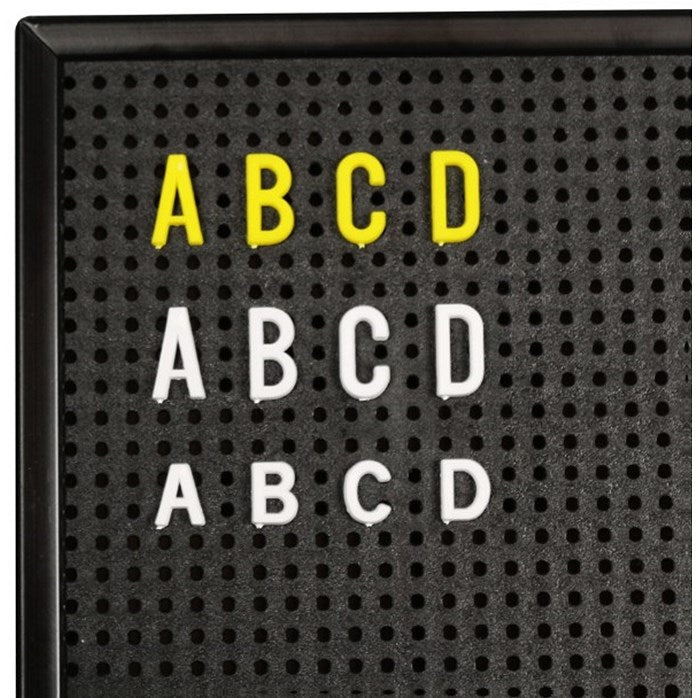 Announce Peg Letter Board, 463x615mm, Black