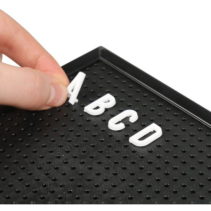 Announce Peg Letter Board, 463x615mm, Black