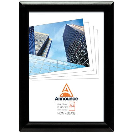 Announce Snap Frame, A4, Black