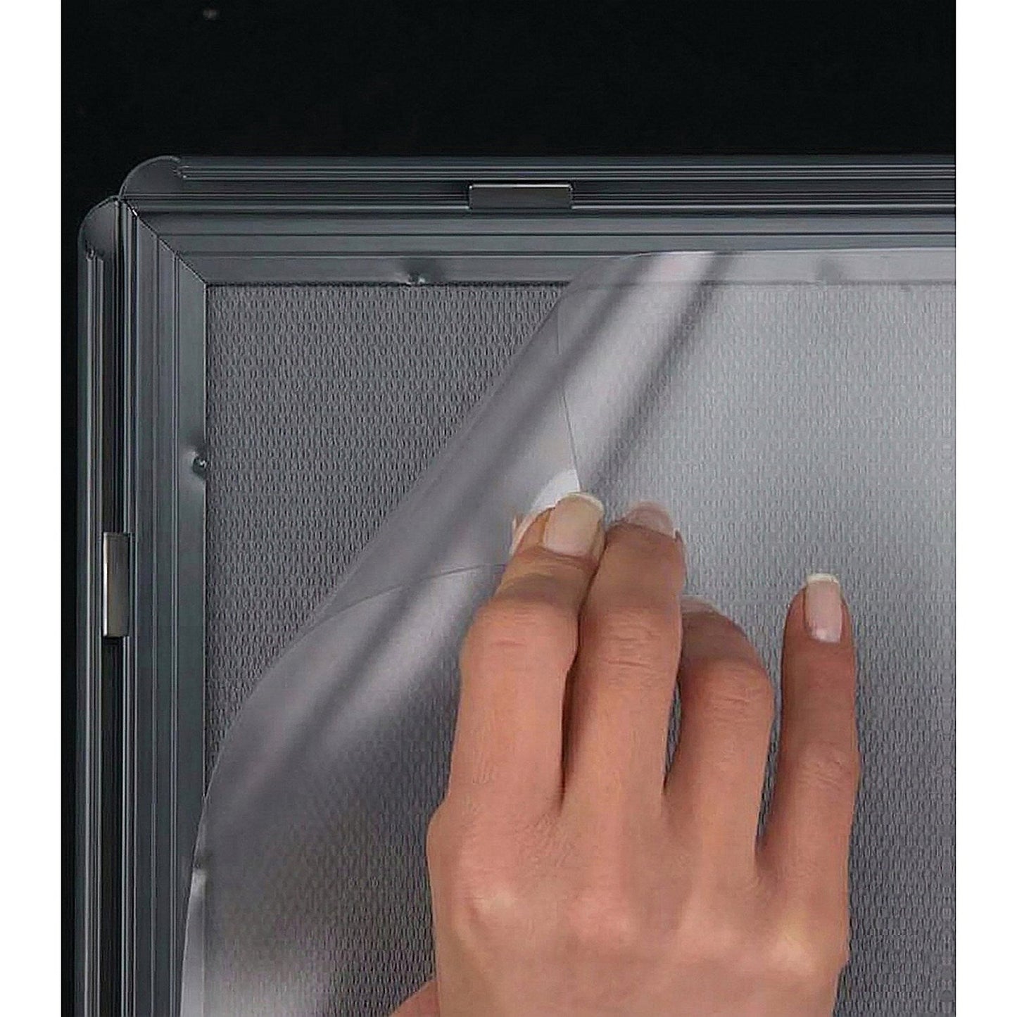 Announce 15mm Snap Frame A5 with Mitred Corners Grey Frame