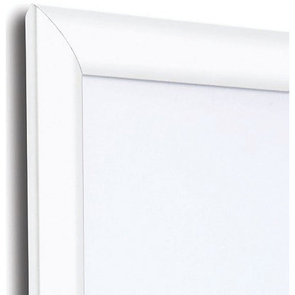 Announce 25mm Snap Frame A5 with Mitred Corners White Frame