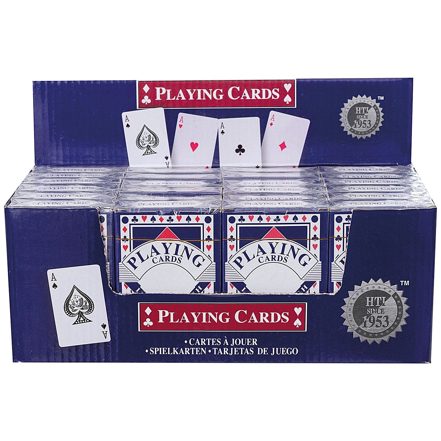 HTI Toys Plastic Coated Playing Cards (Pack of 24)