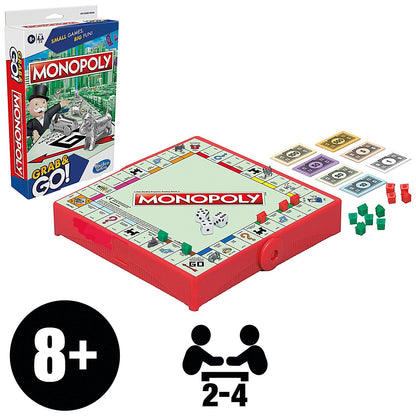 Hasbro Monopoly Grab and Go Portable Game