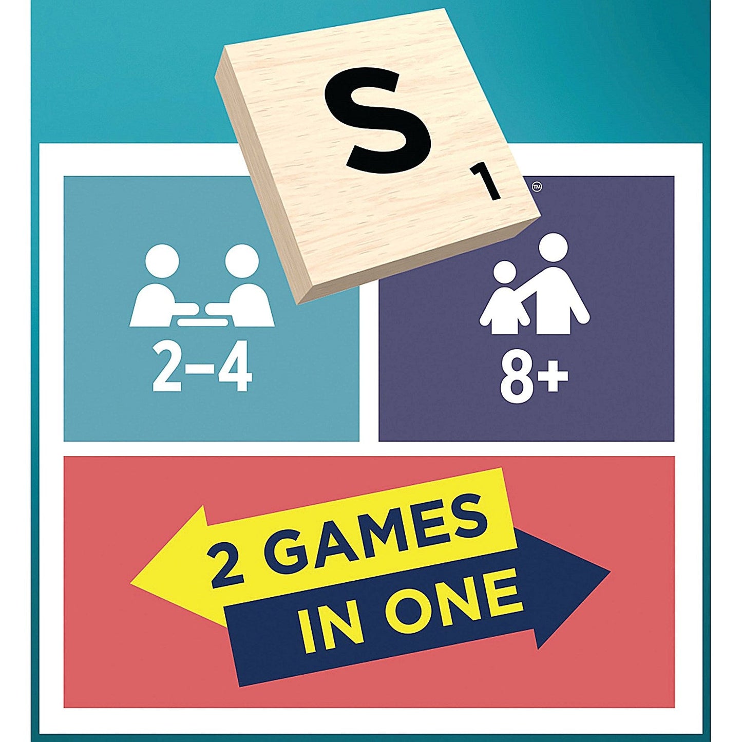 Mattel Scrabble Original Refresh 2 Games in 1