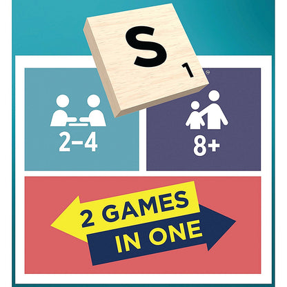 Mattel Scrabble Original Refresh 2 Games in 1