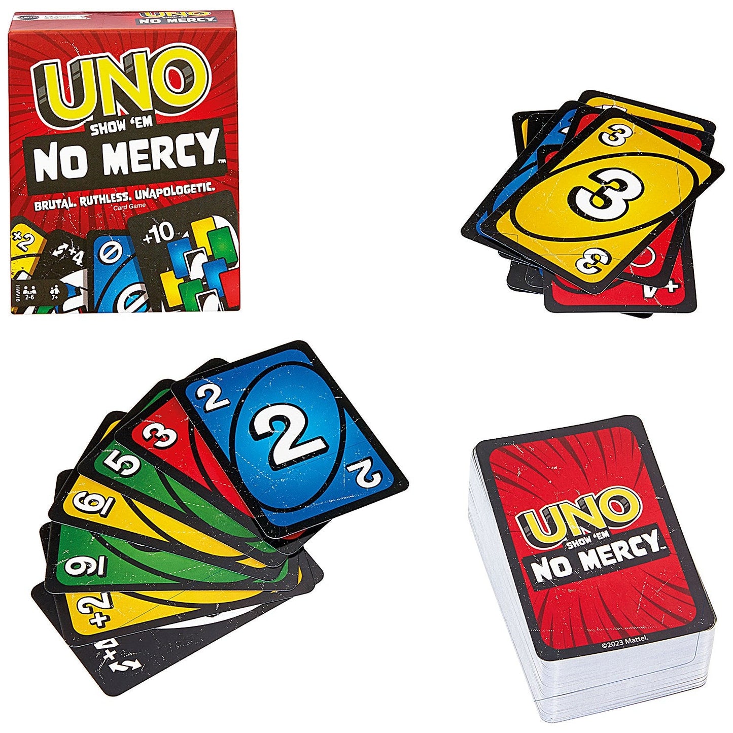Mattel Uno Show Em No Mercy Card Game