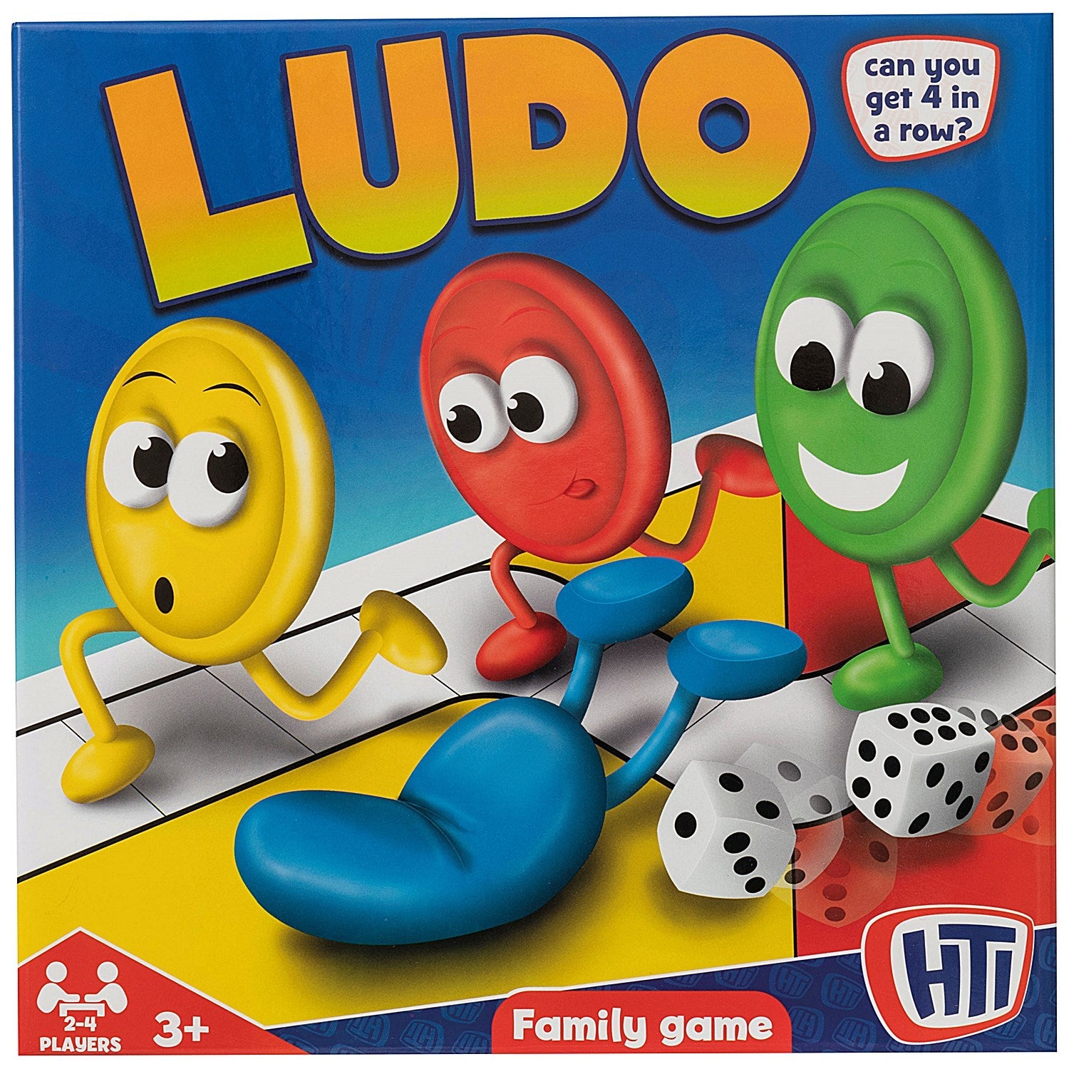 HTI Toys Ludo Traditional Family Board Game Easy2Order : ABG43261