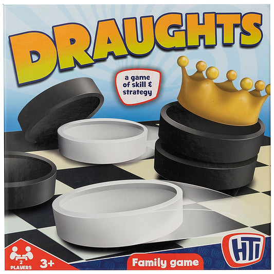 HTI Toys Draughts Traditional Family Board Game Easy2Order : ABG43271