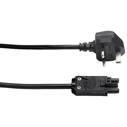 On Desk Power Module, 2xUK Socket Dual USB Port Type A+C PD/QC Charger, Black