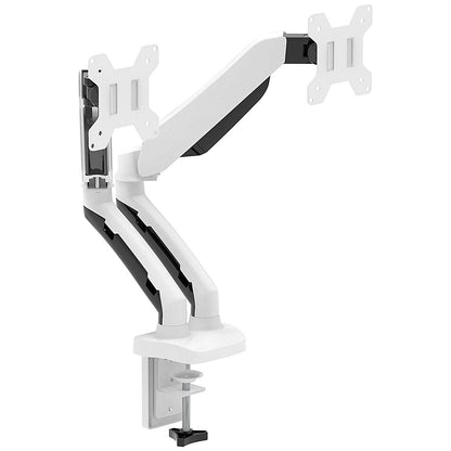 Dual Quick Release Monitor Arm, White