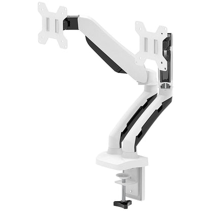 Dual Quick Release Monitor Arm, White