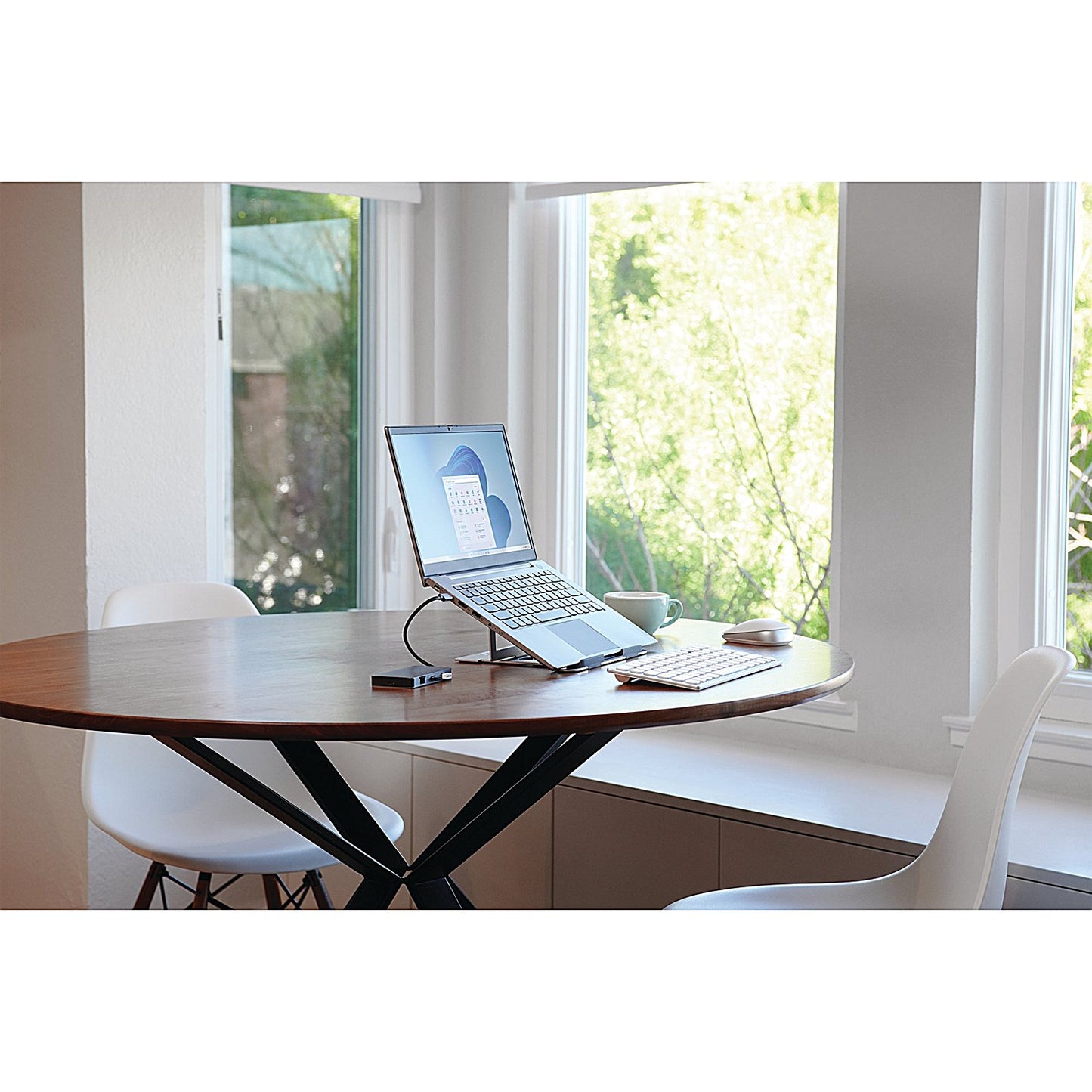 Kensington Easy Riser Laptop Riser, Adjustable Height and Tilt, Aluminium