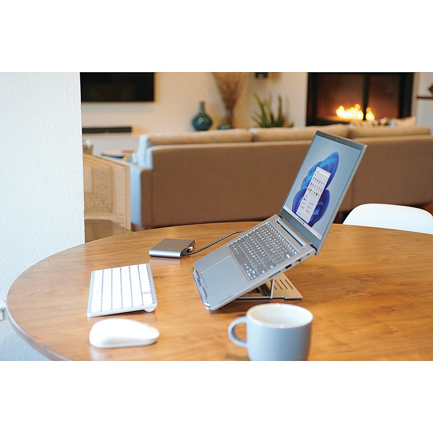 Kensington Easy Riser Laptop Riser, Adjustable Height and Tilt, Aluminium