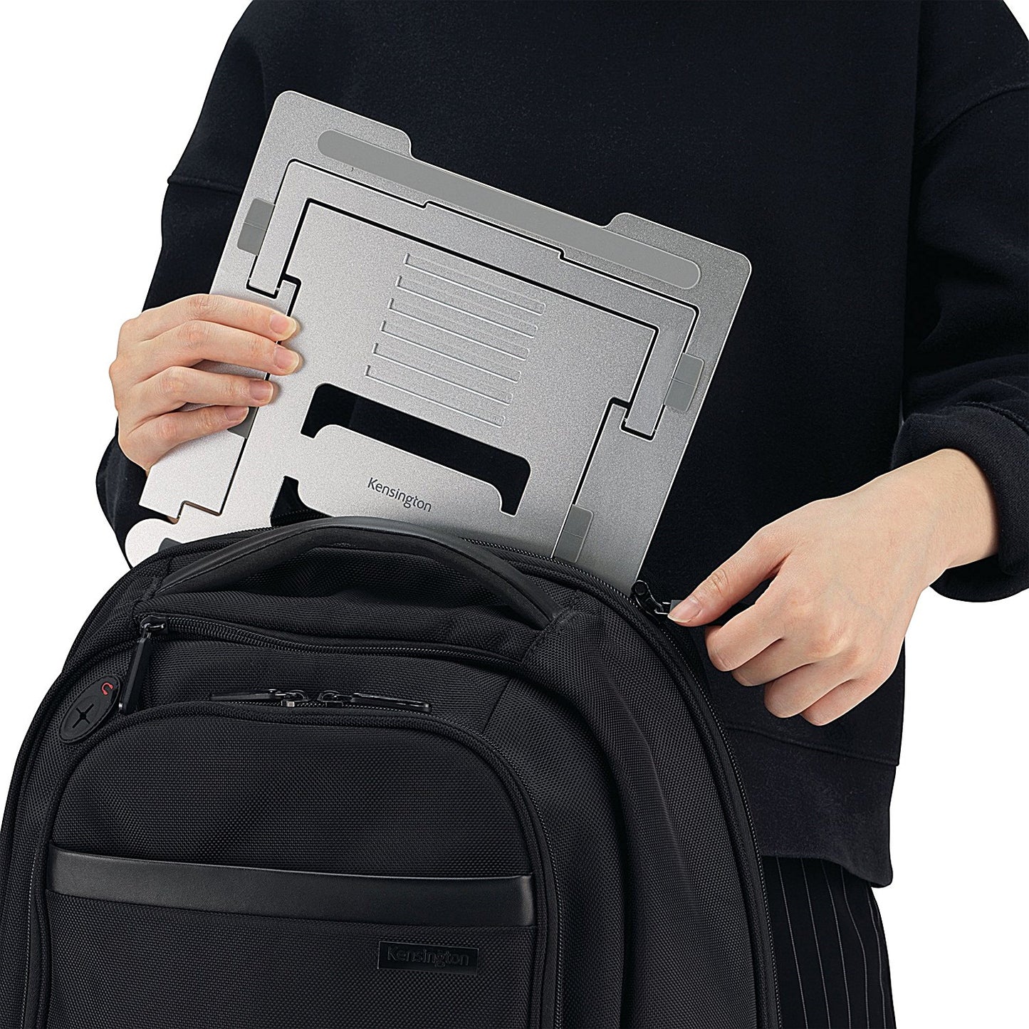 Kensington Easy Riser Laptop Riser, Adjustable Height and Tilt, Aluminium