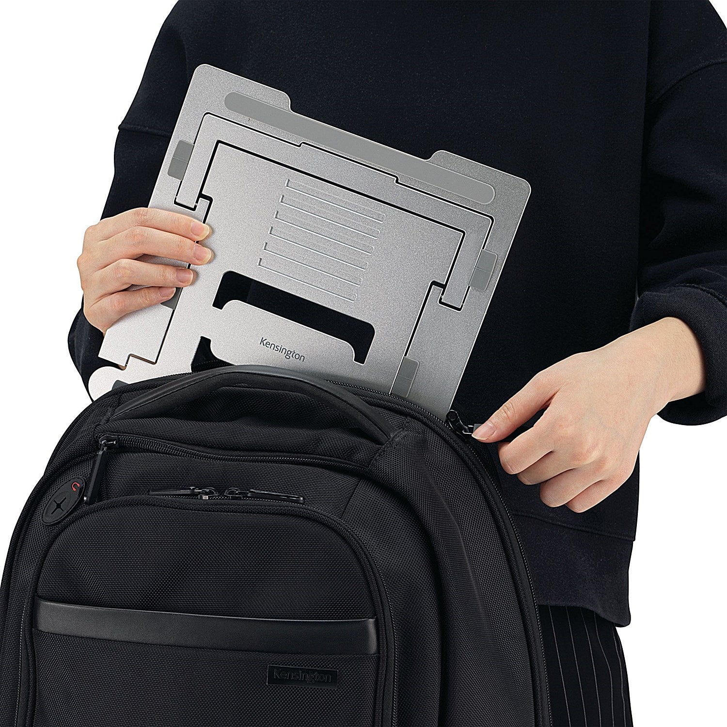 Kensington Easy Riser Laptop Riser, Adjustable Height and Tilt, Aluminium