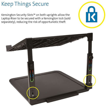 Kensington SmartFit Laptop Stand, Adjustable Height, Black