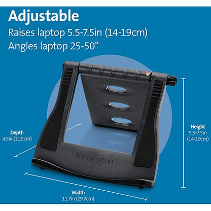 Kensington SmartFit Easy Stand Laptop Stand, Adjustable Tilt, Black