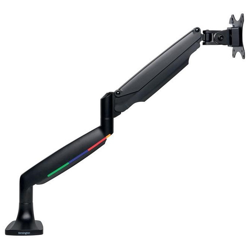 Kensington SmartFit One-Touch Deskclamped Single Monitor Arm, Adjustable Height, Black