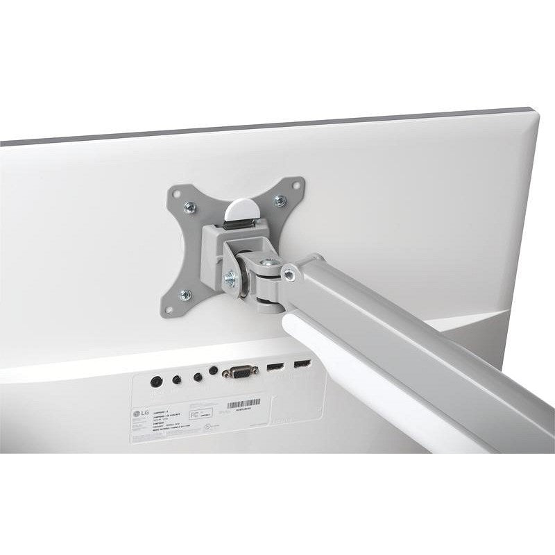 Kensington SmartFit One-Touch Deskclamped Single Monitor Arm, Adjustable Height, Grey