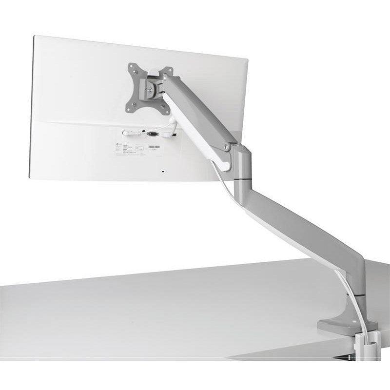 Kensington SmartFit One-Touch Deskclamped Single Monitor Arm, Adjustable Height, Grey