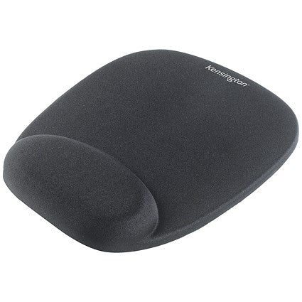 Kensington Foam Mouse Mat, With Wrist Rest, Black