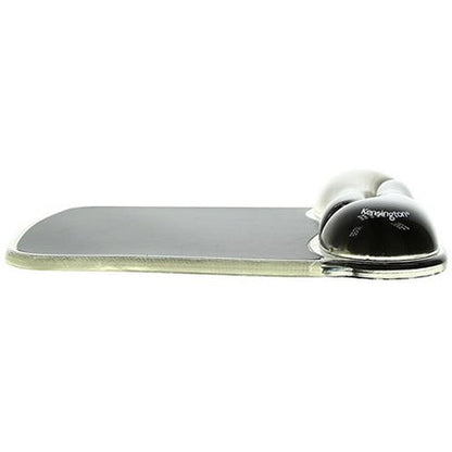 Kensington Duo Gel Wave Mouse Mat, With Wrist Rest, Black and Grey