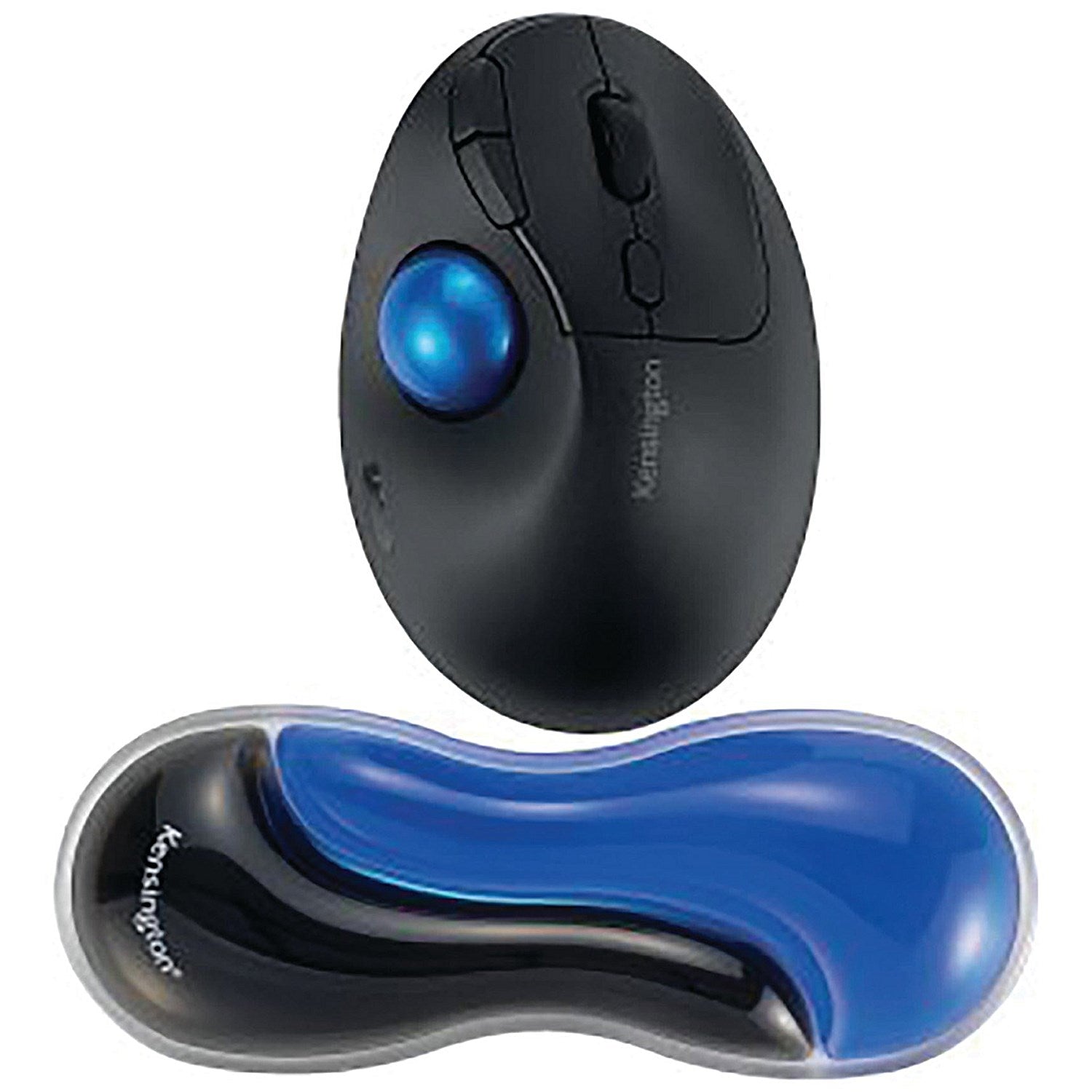 Kensington Slim Duo Gel Mouse/Trackball Wrist Rest Blue Easy2Order : AC62439