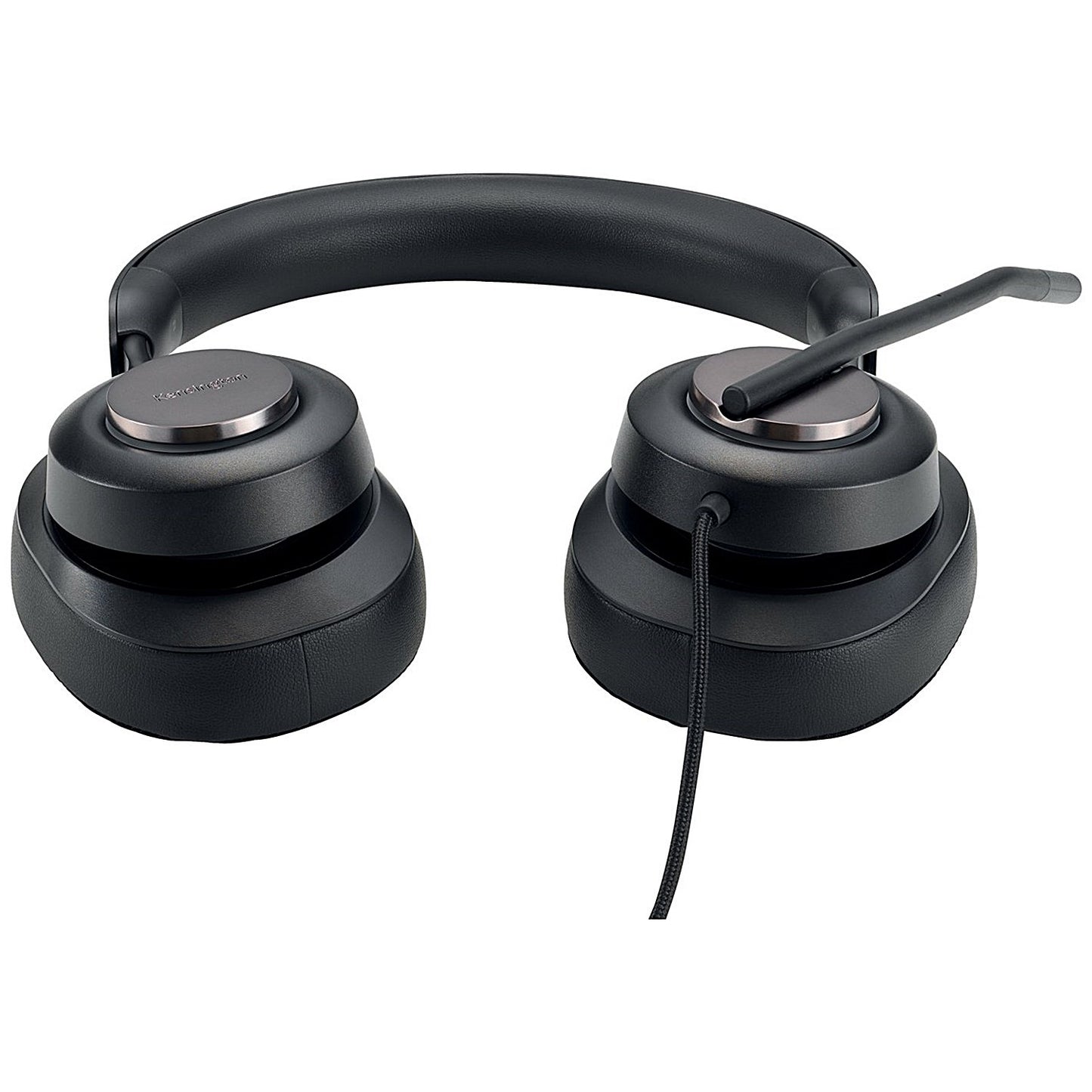 Kensington H2000 Universal Over Ear Wired Headset, USB-C, Black