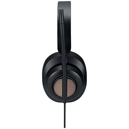 Kensington H2000 Universal Over Ear Wired Headset, USB-C, Black
