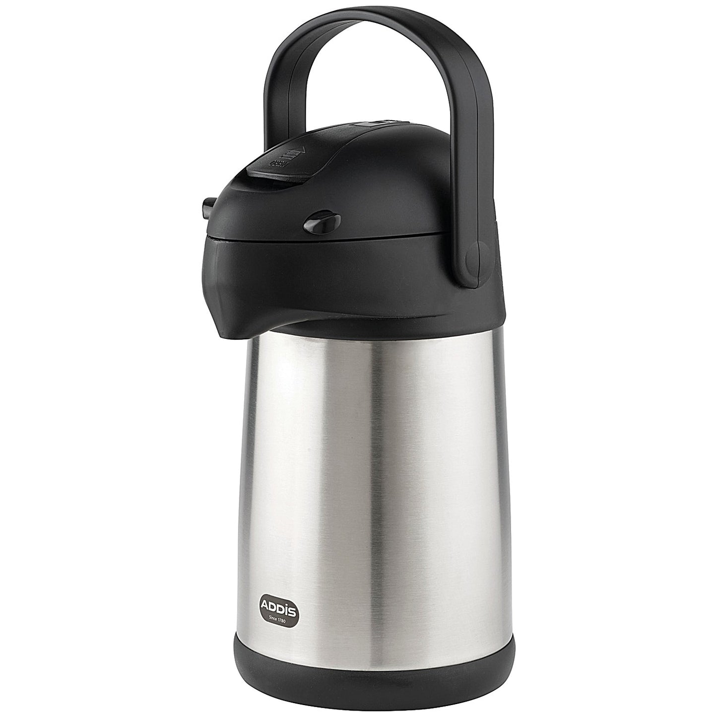 Addis Chrome President Pump Pot Vacuum Jug, 2 Litres