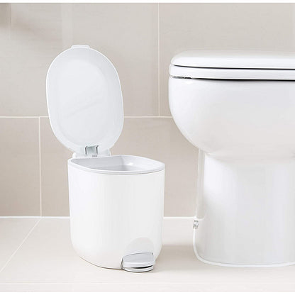 Addis Bathroom Pedal Bin, 3.5 Litres, White