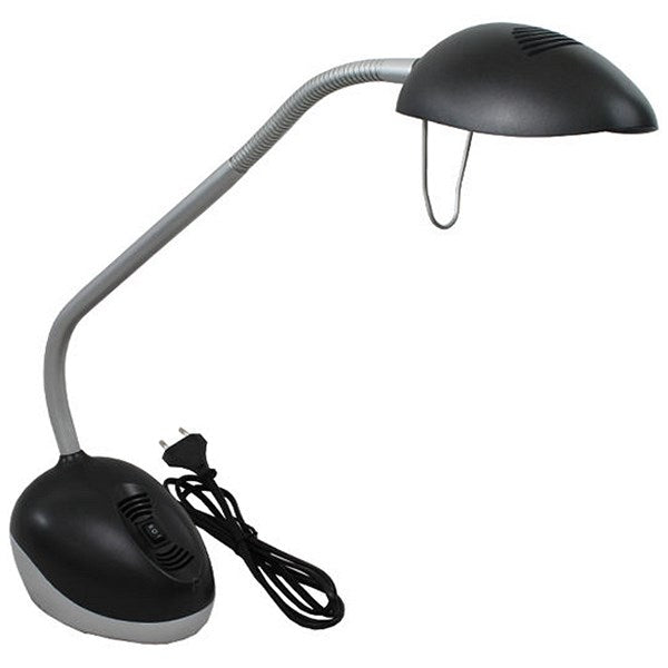Alba Halox LED Desk Lamp 3/5.5W with UK Plug Black/Grey