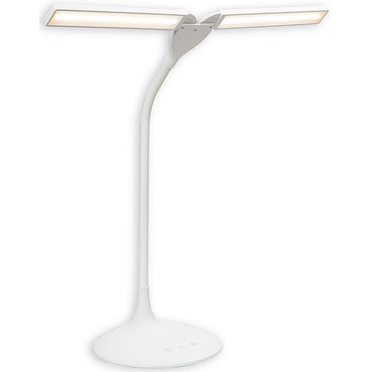 Alba Nomad Two Head Desk Lamp White