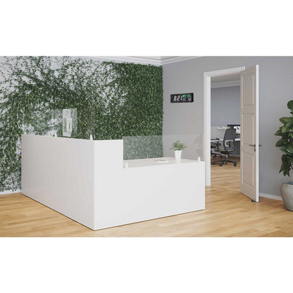 Alba LED Wall Clock With CO2 Level Temperature Humidity Sensor, Black Easy2Order : ALB01755