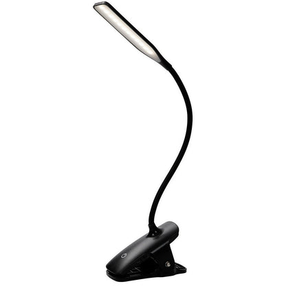 Alba LED Wireless Desk Lamp with Desk Top Clamp, Black
