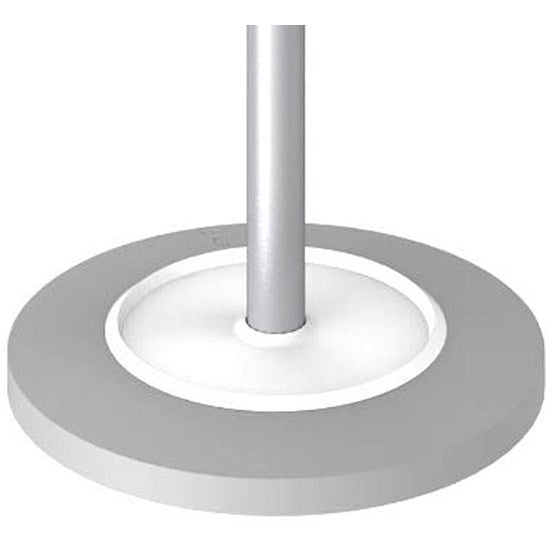 Alba Festival High Capacity Coat Stand with Umbrella Holder, 350x350x1870mm, Silver/White