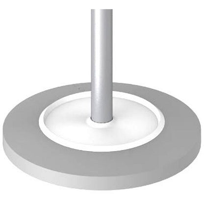 Alba Festival High Capacity Coat Stand with Umbrella Holder, 350x350x1870mm, Silver/White