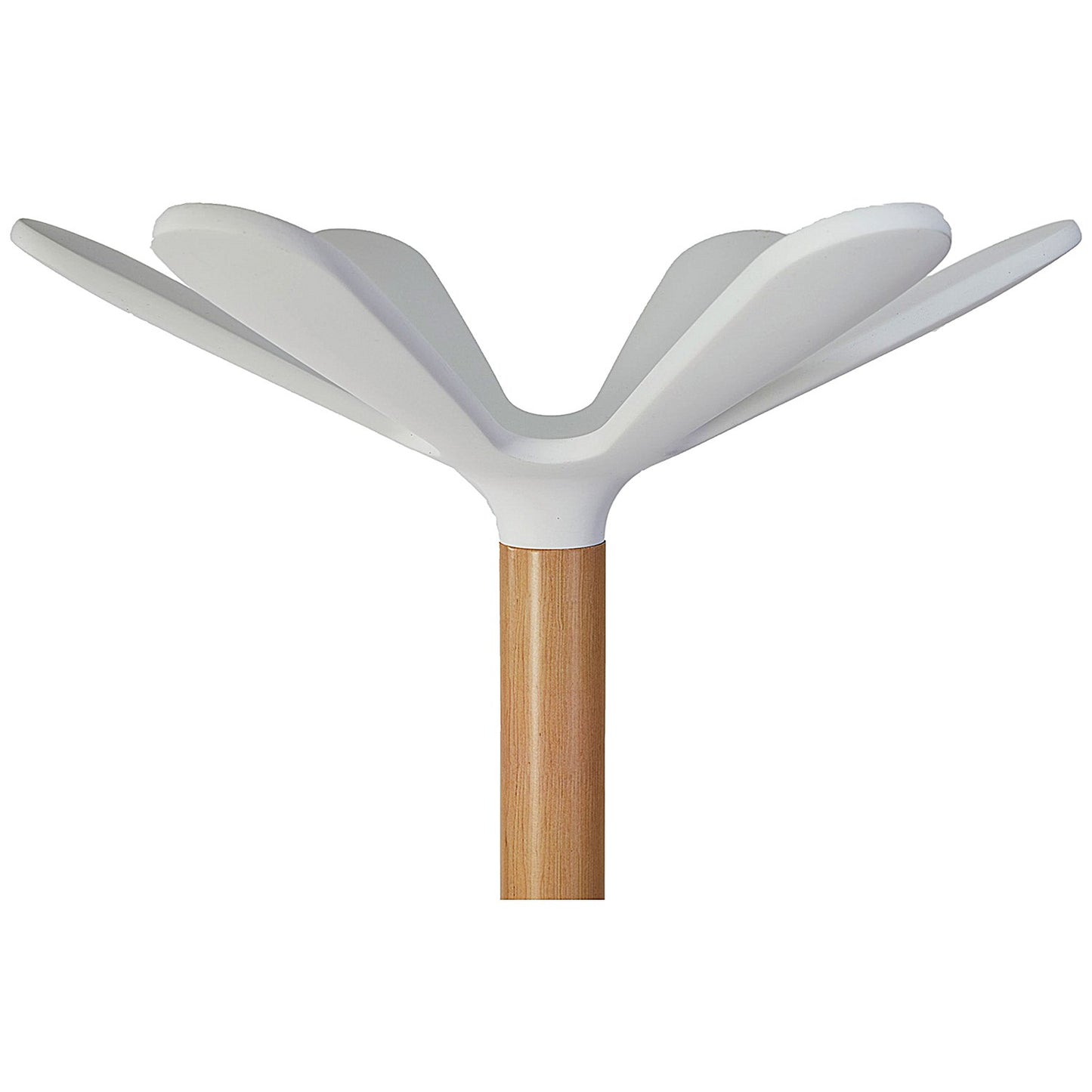 Alba Coat Stand 350x350x1750mm Beech/White