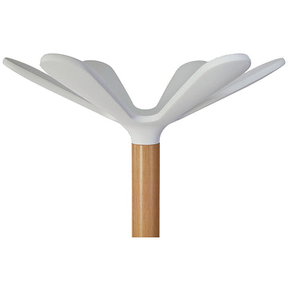 Alba Coat Stand 350x350x1750mm Beech/White
